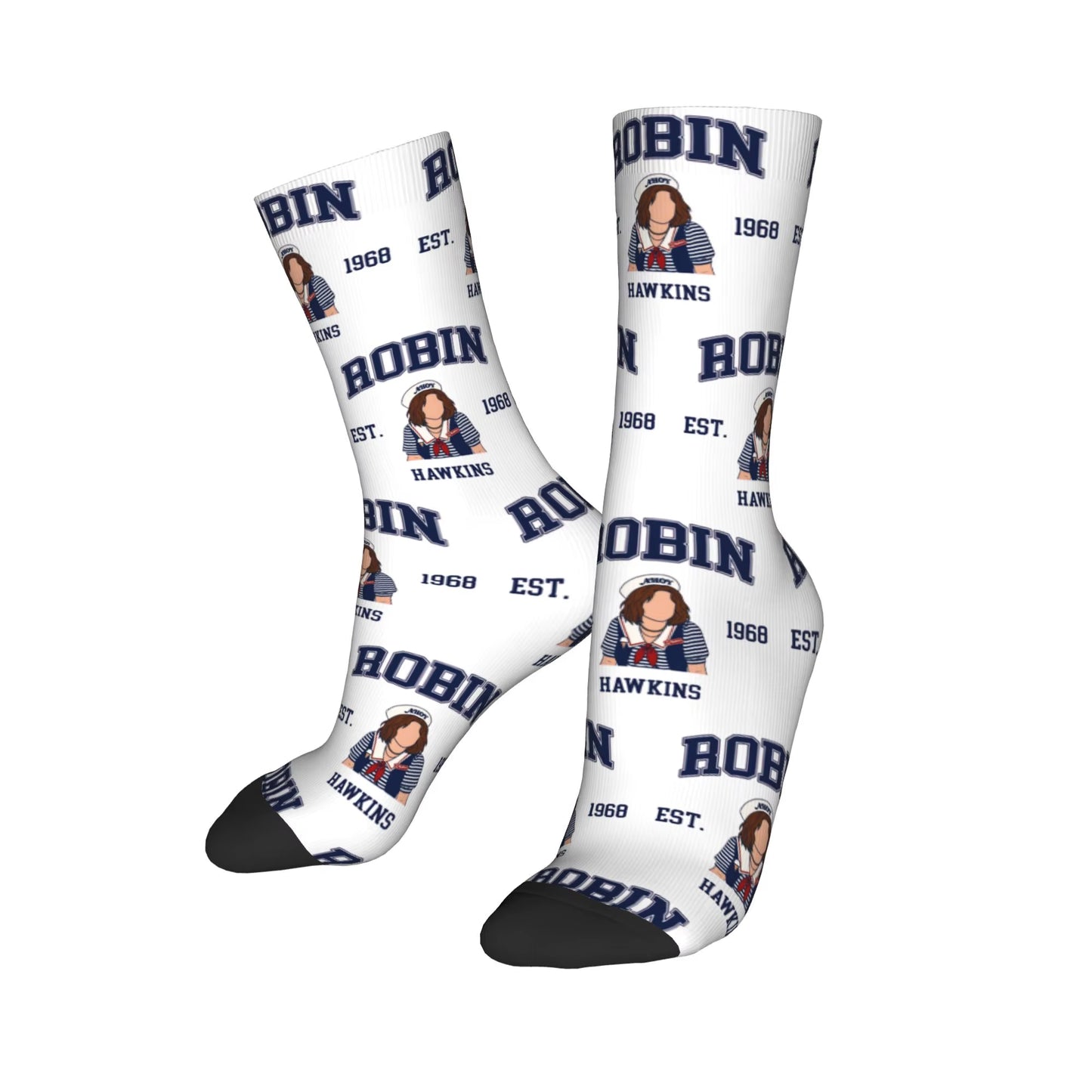 Christmas Things Lights Classic Theme Design Socks Merch for Sports Wear Sweat Absorbing Crew Socks