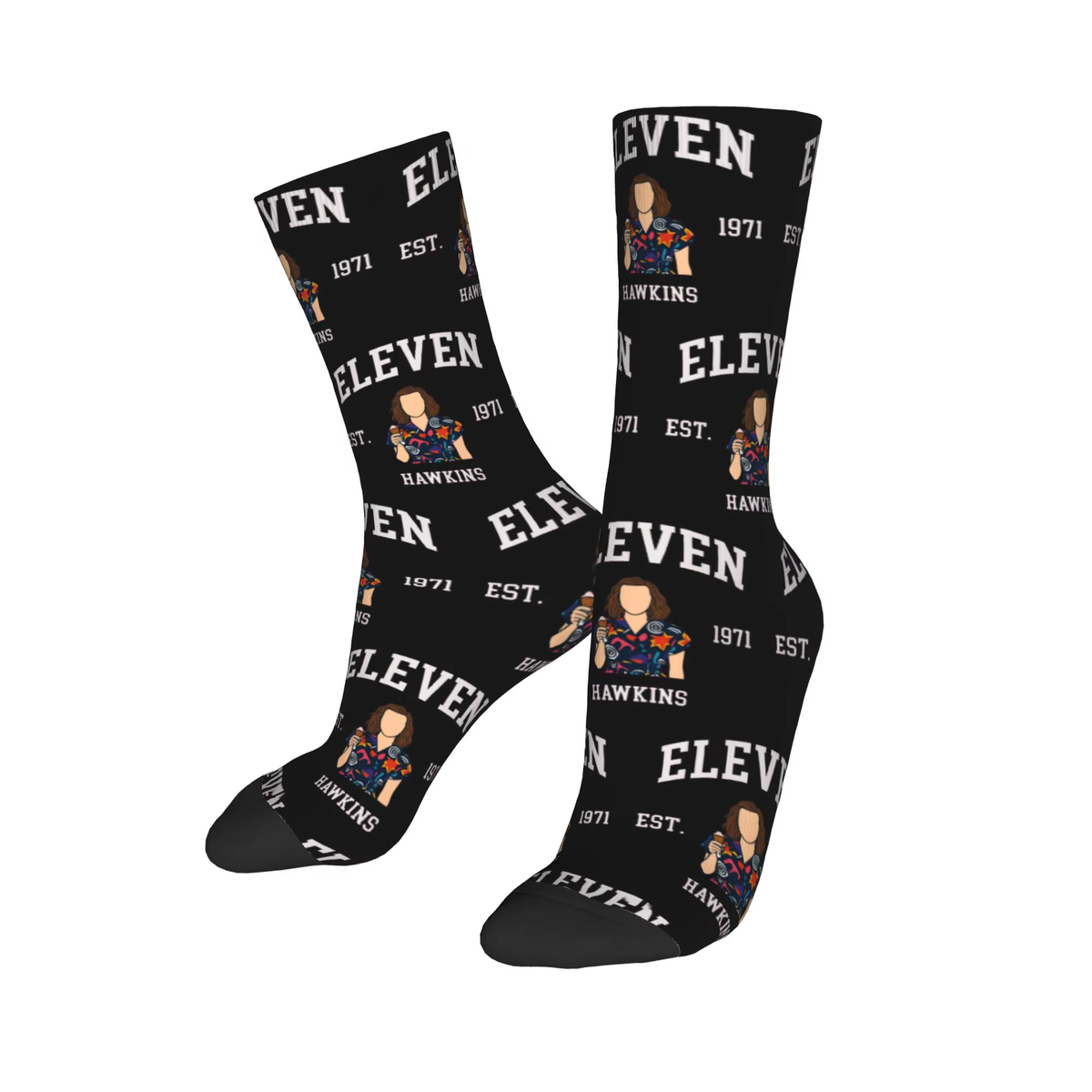 Christmas Things Lights Classic Theme Design Socks Merch for Sports Wear Sweat Absorbing Crew Socks