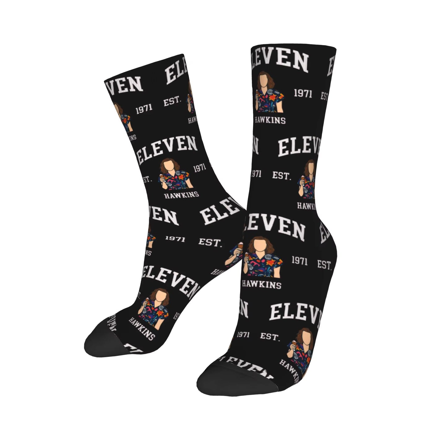 Christmas Things Lights Classic Theme Design Socks Merch for Sports Wear Sweat Absorbing Crew Socks