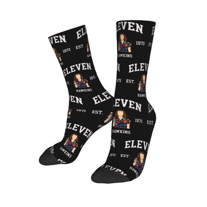 Christmas Things Lights Classic Theme Design Socks Merch for Sports Wear Sweat Absorbing Crew Socks