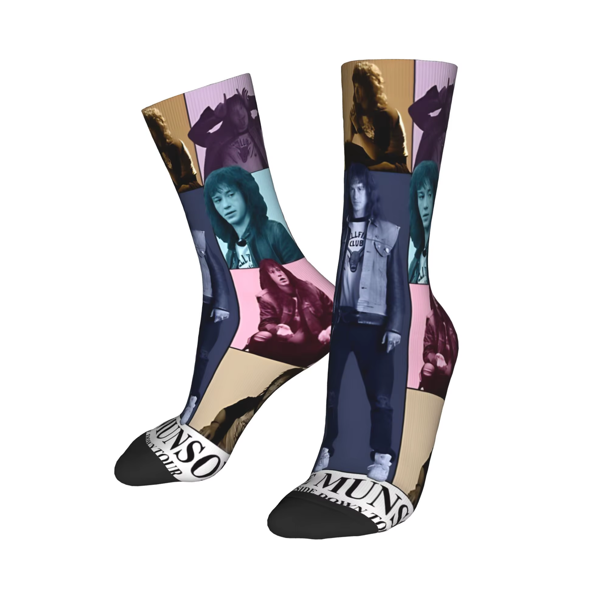 Christmas Things Lights Classic Theme Design Socks Merch for Sports Wear Sweat Absorbing Crew Socks