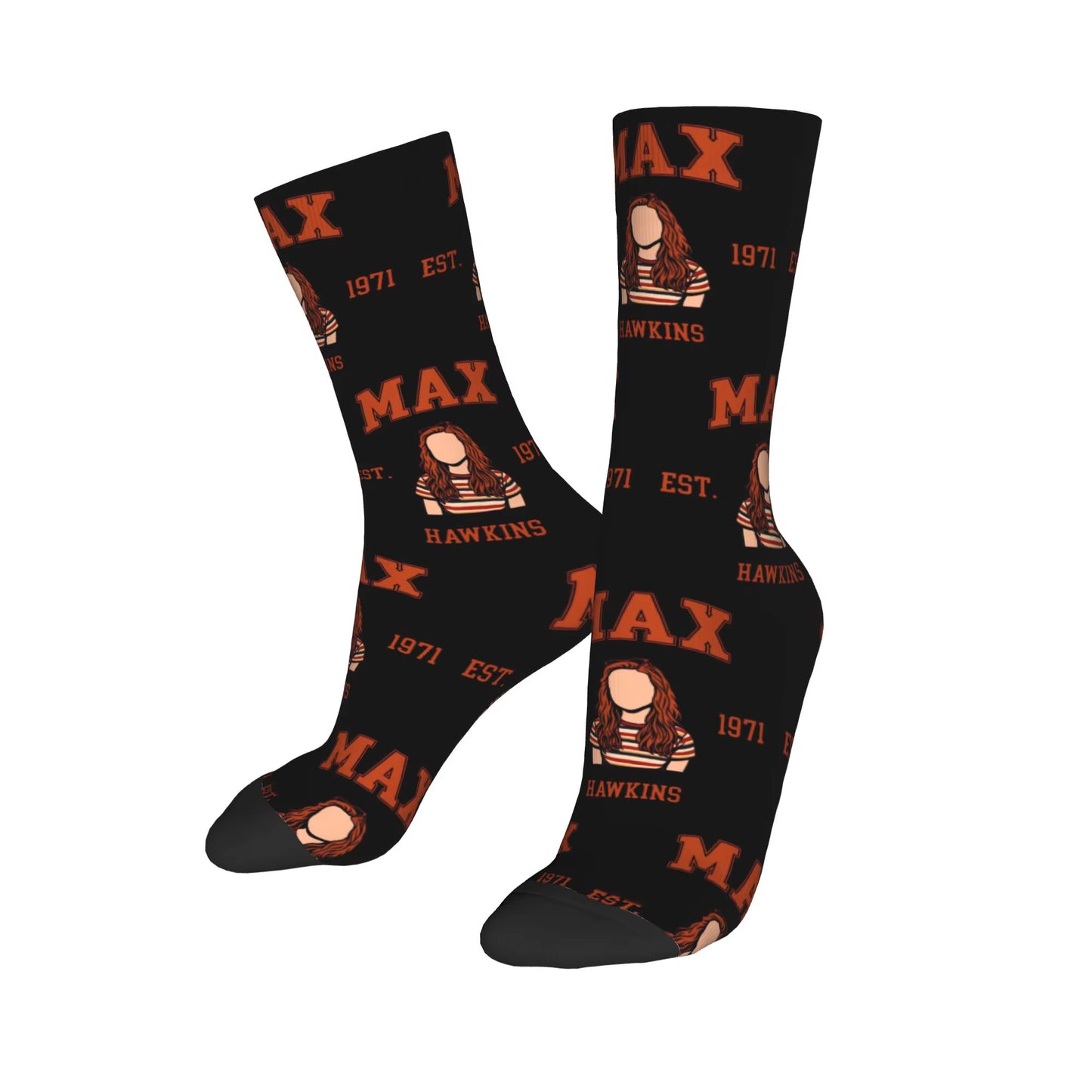 Christmas Things Lights Classic Theme Design Socks Merch for Sports Wear Sweat Absorbing Crew Socks