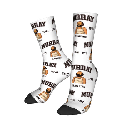 Christmas Things Lights Classic Theme Design Socks Merch for Sports Wear Sweat Absorbing Crew Socks